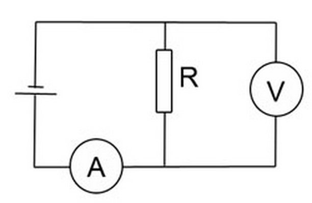 Простейшая схема вольтметра